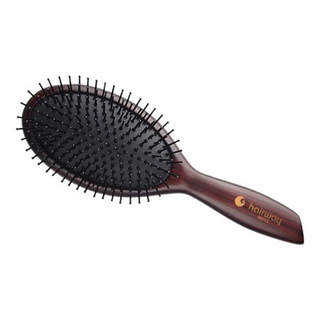 Hair brush HAIRWAY Wenge Oval 10ROW