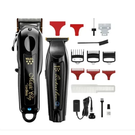 WAHL Barber Combo Magic Cordless & Detailer Black