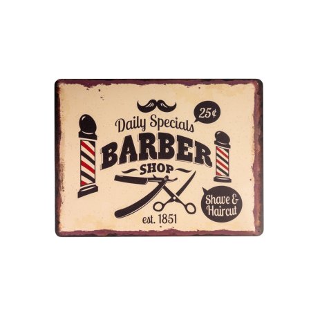 Πινακίδα Barber Shop No5