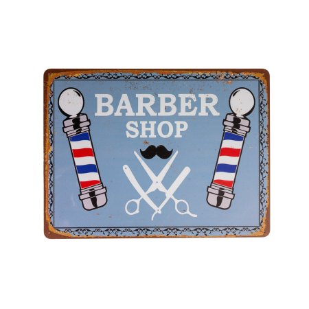 Πινακίδα Barber Shop No7